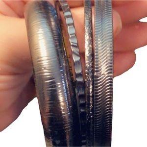 Set of Gun Metal Bangles